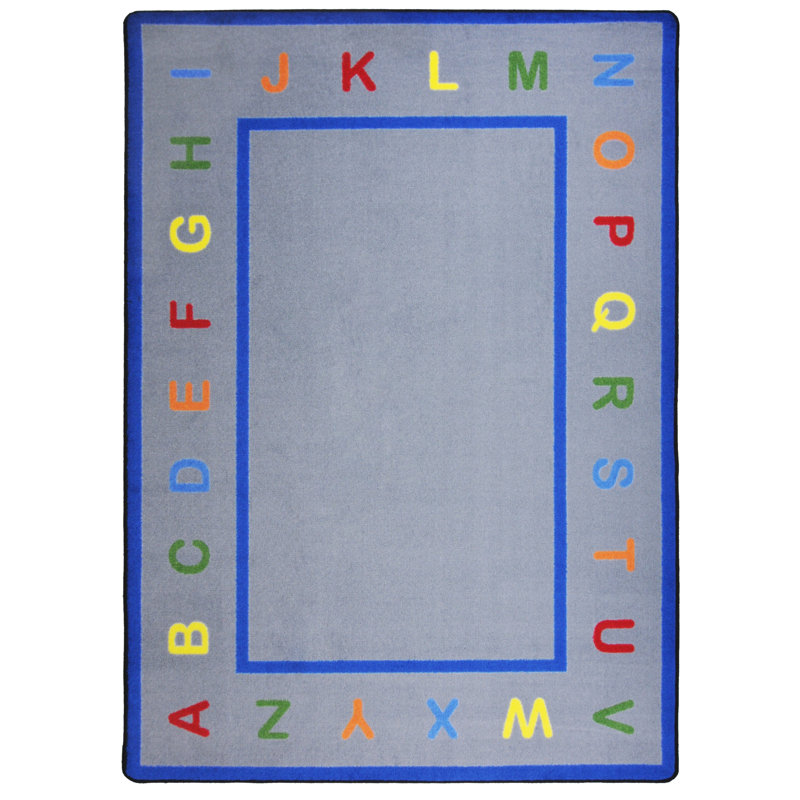Tapis touffeté «Apprendre vos lettres», 5 pi 4 po x 7 pi 8 po