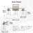 Bathroom Vanity Light 3 Light Bathroom Light Fixture, Clear Glass Shade, Crystal Bubble, Dimmable LED Vanity Light.(Integrated LED Bulbs Included)-1998113783