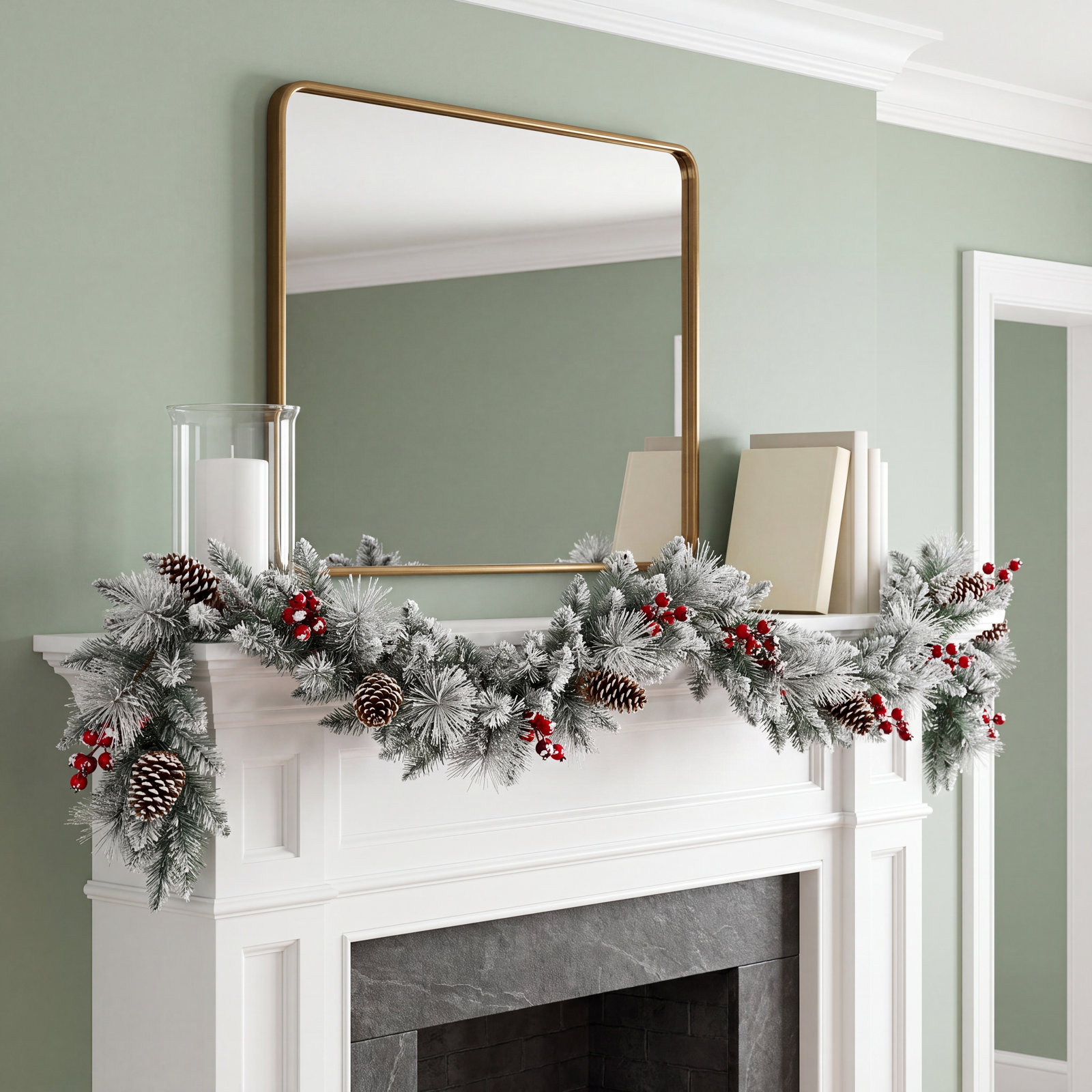 144'' in. Faux Pine Garland