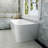CASAINC 59" Rectangle Acrylic Freestanding Soaking White Bathtub With Drain