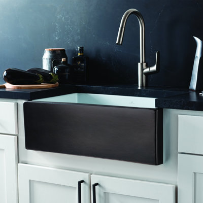 Dreamer 30" L X 17.75" W Fireclay Farmhouse/Apron Kitchen Sink