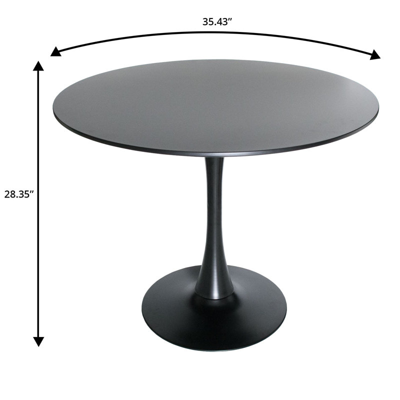 4-Piece Dining Set With 35" Round Dining Table And 3 Fabric Dining Chairs, Cream/Green