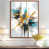 Toile avec cadre flottant brun