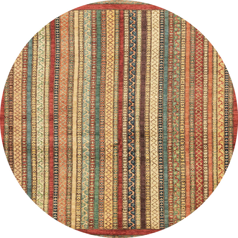 Abstract Indoor Rug, Round 5'
