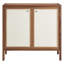 Capri 33" Wood Grain Storage Cabinet In Walnut