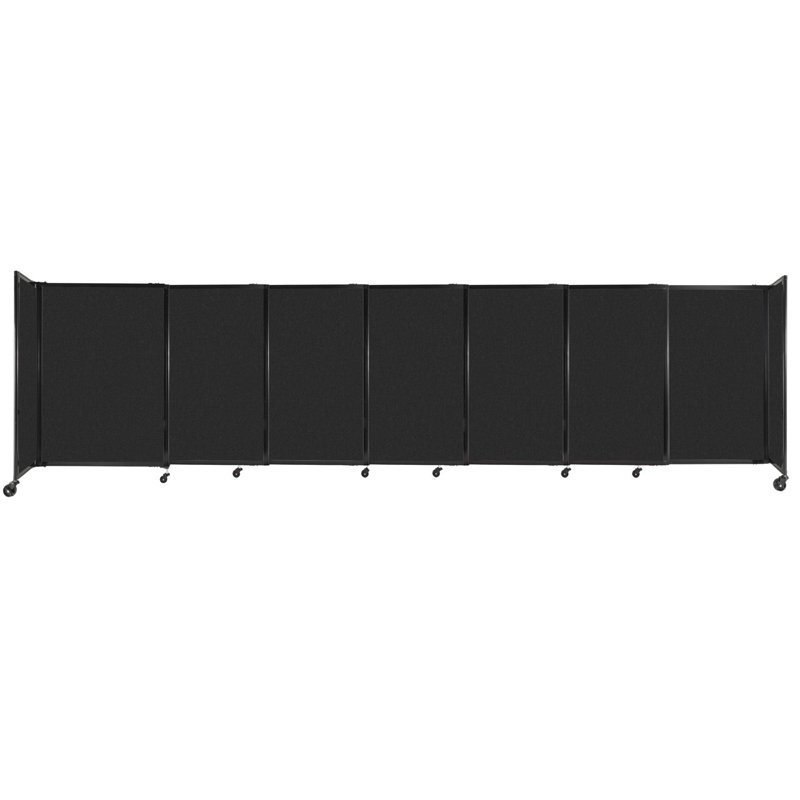 Cloison portative Soundsorb, H 48 po x l 186 po, Noir