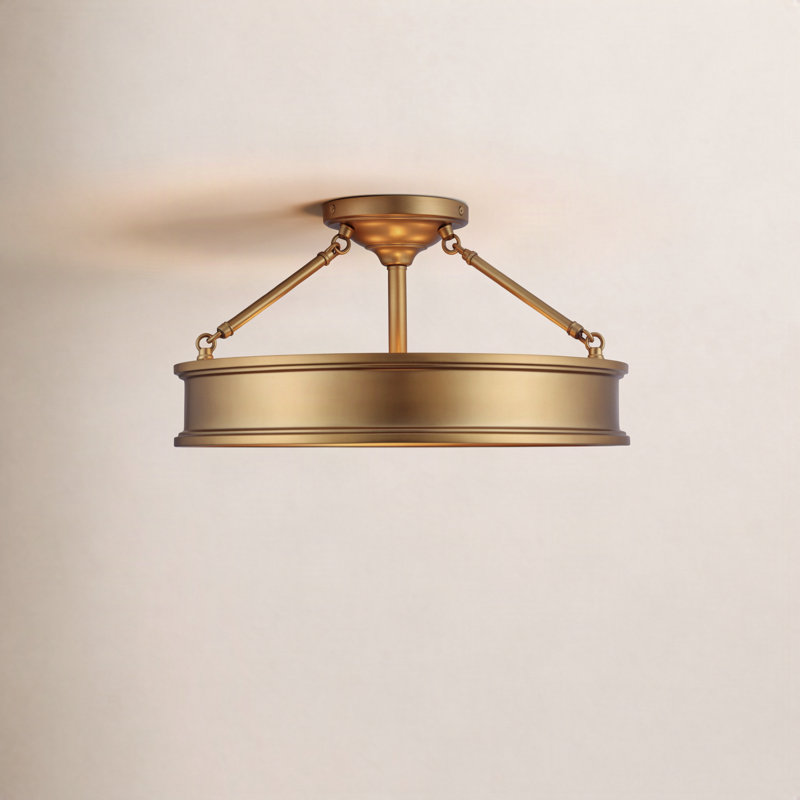 Three Posts Everlee Semi Flush, Liberty Gold