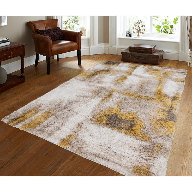 Alban Performance Abstract Indoor Rug, Rectangle 4'4" x 6'2"