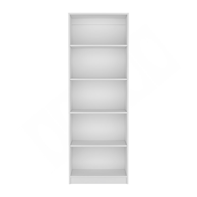 Bibliothèque à 4 tablettes, bureau, blanc, Blanc
