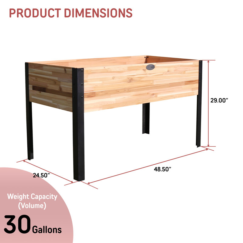 Kingstown Western Red Cedar Elevated Planter