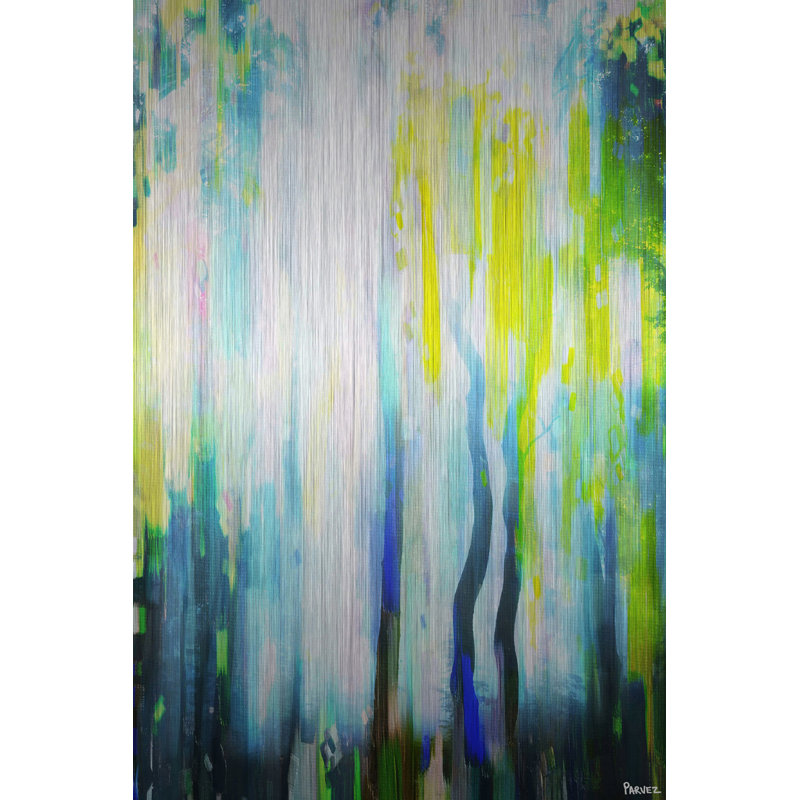 «Waterfall» par Parvez Taj - reproduction d'art non encadrée, H 45 po x l 30 po