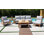 Ensemble de conversation en teck avec coussins Sunbrella 6 pièces Huntington