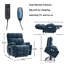 Fauteuil de massage inclinable électrique chauffant-87637103