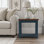 Table d'appoint Brixham 24 po, aucun assemblage requis, finition deux tons