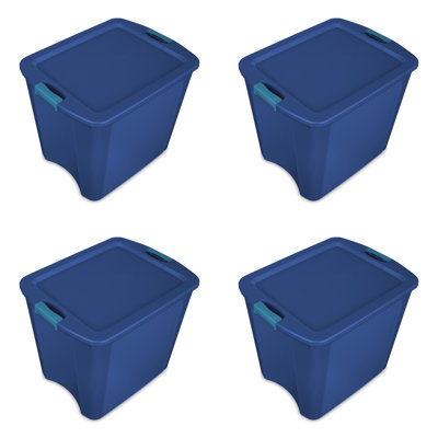 Sterilite 26 Gallon Latch & Carry Plastic Storage Tote Container Box