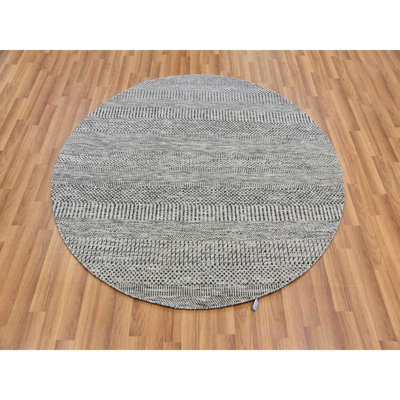 Tapis rond en laine 5 pi Zyin One-of-a-Kind Zyin