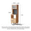Armoire à nourriture en chêne moderne et minimaliste
