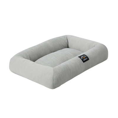 Small Gray Polyester-Nylon Cooling Dog Bed