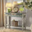 Oresta 3 tiroirs gris antique et bleu sarcelle