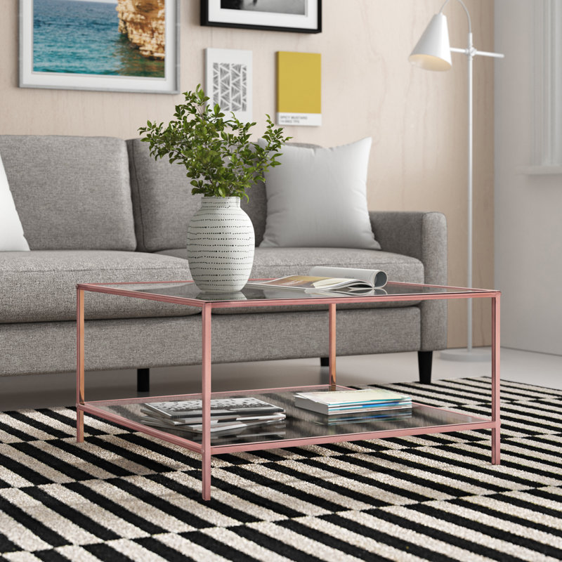 Isaak Four Leg Coffee Table with Storage