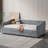 Luxurious Tufted Sofa Bed with Stylish Back Button and Wave Arms