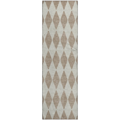 Premium Machine Washable Cerrito AMF578 Taupe Rug