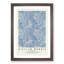 Blue Marigold with Border by William Morris - Framed Print-62747440-62747439