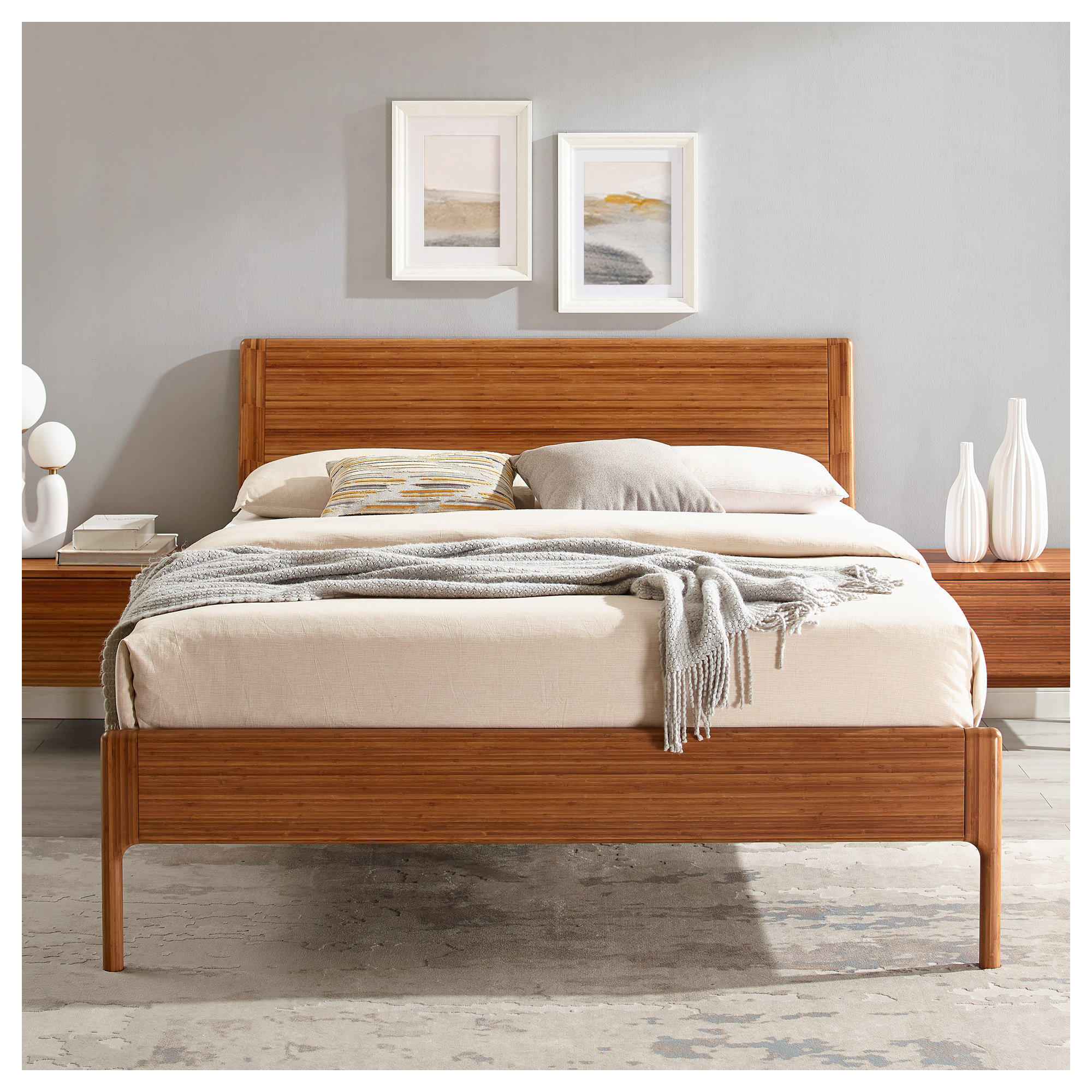 Benicio Solid Wood Bed, King