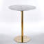 Ensemble de table de bar avec 2 tabourets de bar réglables, table de pub ronde à motif de marbre-565047114