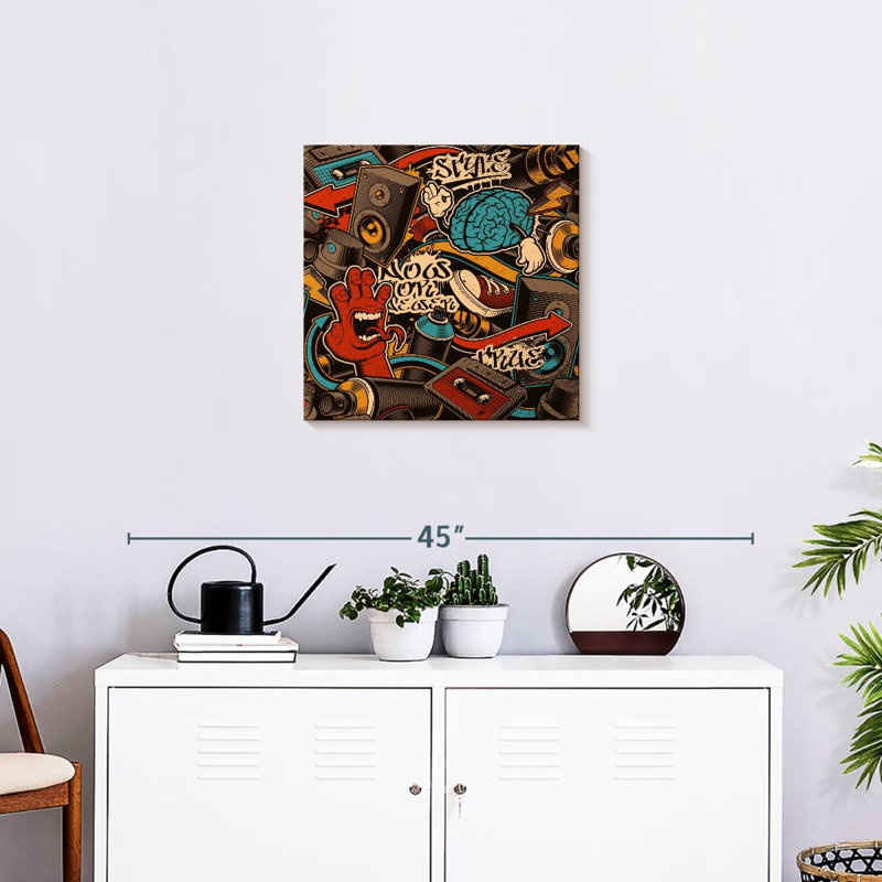 Abarca Urban Hip Hop, 20" H x 20" W