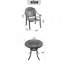 Ensemble 3 pièces de meubles de patio en aluminium coulé avec coussins
