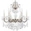 La Scala 6 Light 23in x 25in Chandelier in Parchment Gold with Clear Radiance Crystals-201696806-201696807