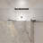 32-36"W X 72"H Left And Right Opening Universal Pivot Shower Door, Open Outside, With 1/4" And 5/16" Tempered Glass And Matted Black Finish-119869718