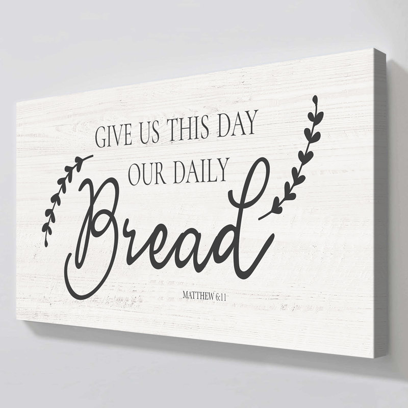 «Daily Bread» par CAD Designs, reproduction sur toile, H 24 po x l 40 po x P 1,5 po