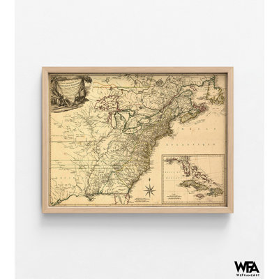Carte de la Possession britannique à l'époque de la guerre d'Independance, impression d'art de la zone de réception, cadeau d'art de l'heureux, décor de salle de bain maison de campagne