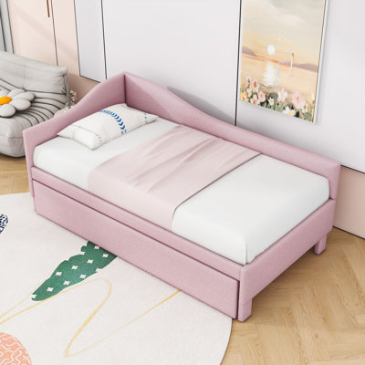 Twin Upholstered Daybed with Trundle by Lark Manor