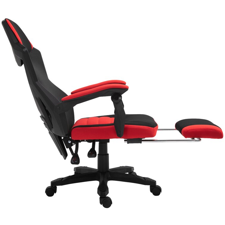 Vinsetto 25.5 x 25.25 x 44 Black Mesh Footrest Ergonomic Chair