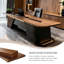 Bureau de direction 102,36 "en bois massif brun de style chinois-438503407