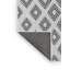 Tapis noir/blanc cassé à motifs-1696633418