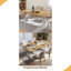 70.9" Modern Dining Table For 6–8, Rectangular Faux Marble Top, Metal Frame, Adjustable Feet-517077505