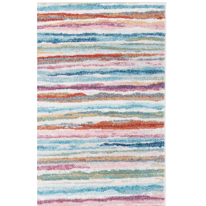 Jelliff Performance Striped Rug, Rectangle 5'3" x 7'7"