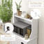 Armoire de rangement de cuisine moderne - blanche avec plusieurs tablettes