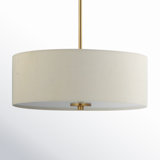 Juna 3 - Light Brass Drum Pendant