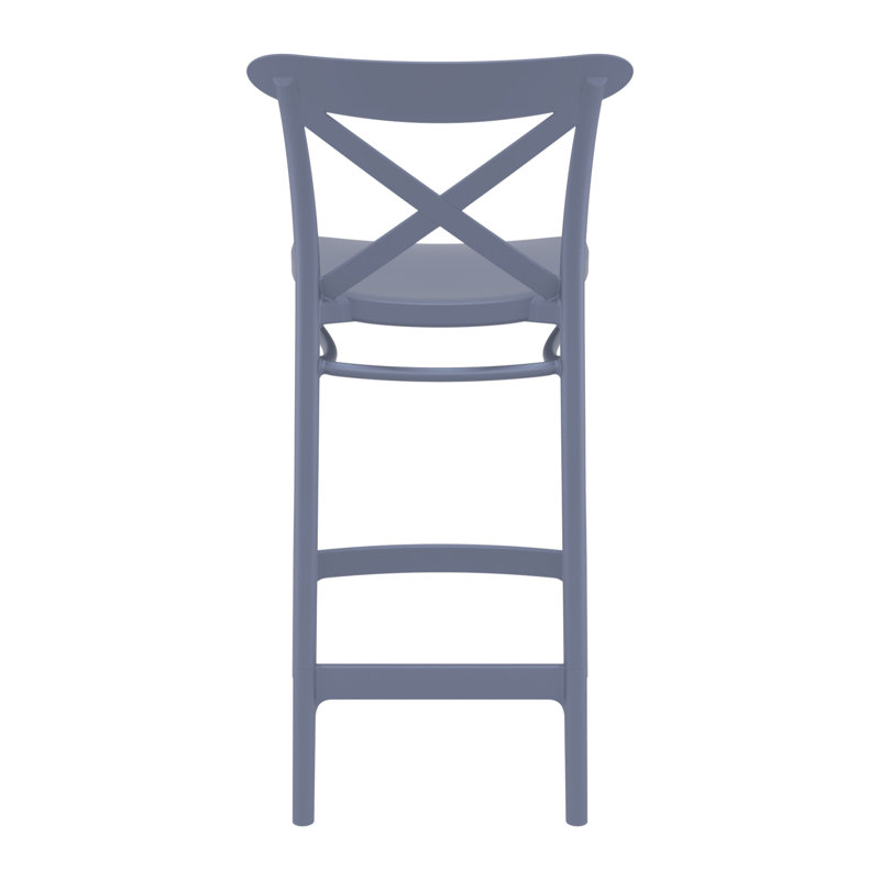 Tabouret Bijou, Gris foncé, Tabouret de comptoir (siège d'une hauteur de 25,6