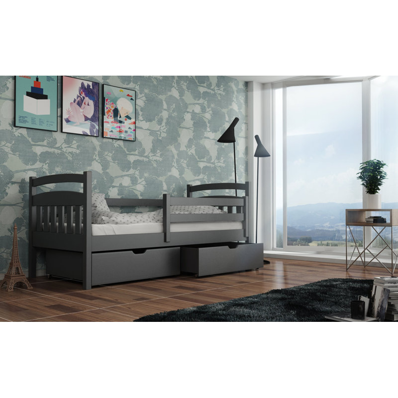 Manz Cabin Bed with Storage Included, Graphite