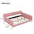 Pink Queen Size Upholstered Daybed with 4 Support Legs - Sturdy for Guest Room/Living Room-716312810