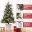 Arbre de Noël artificiel 3 lumières avec 78 lumières à DEL, arbre de Noël artificiel à piles, 3 pi