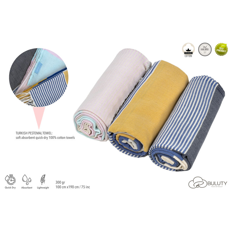 Rimmer Beach Towel, Pink/Light Blue