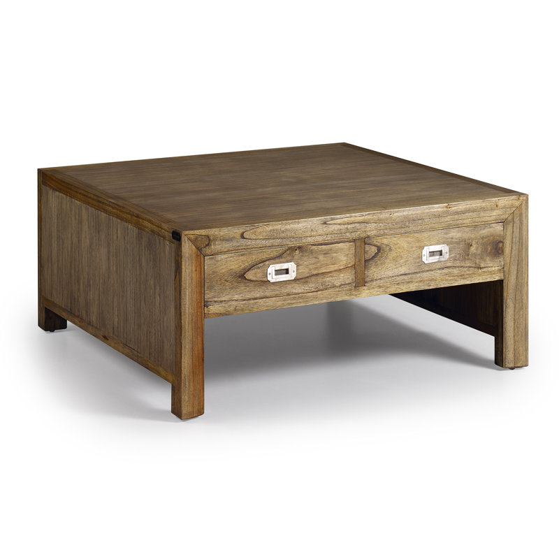Merapi Solid Wood Four Leg Coffee Table