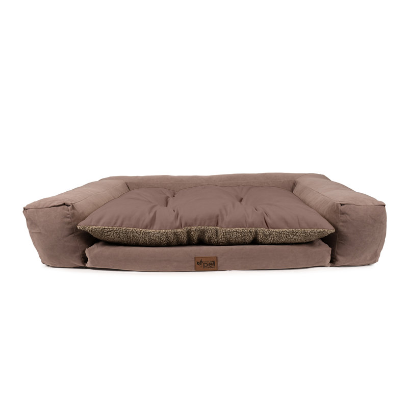 Large Rectangle Pet Couch, Brown, Grand (l 69 po x P 48 po x H 11 po), Brun